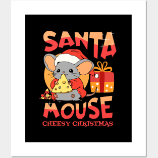 Santa Mouse Posters and Art